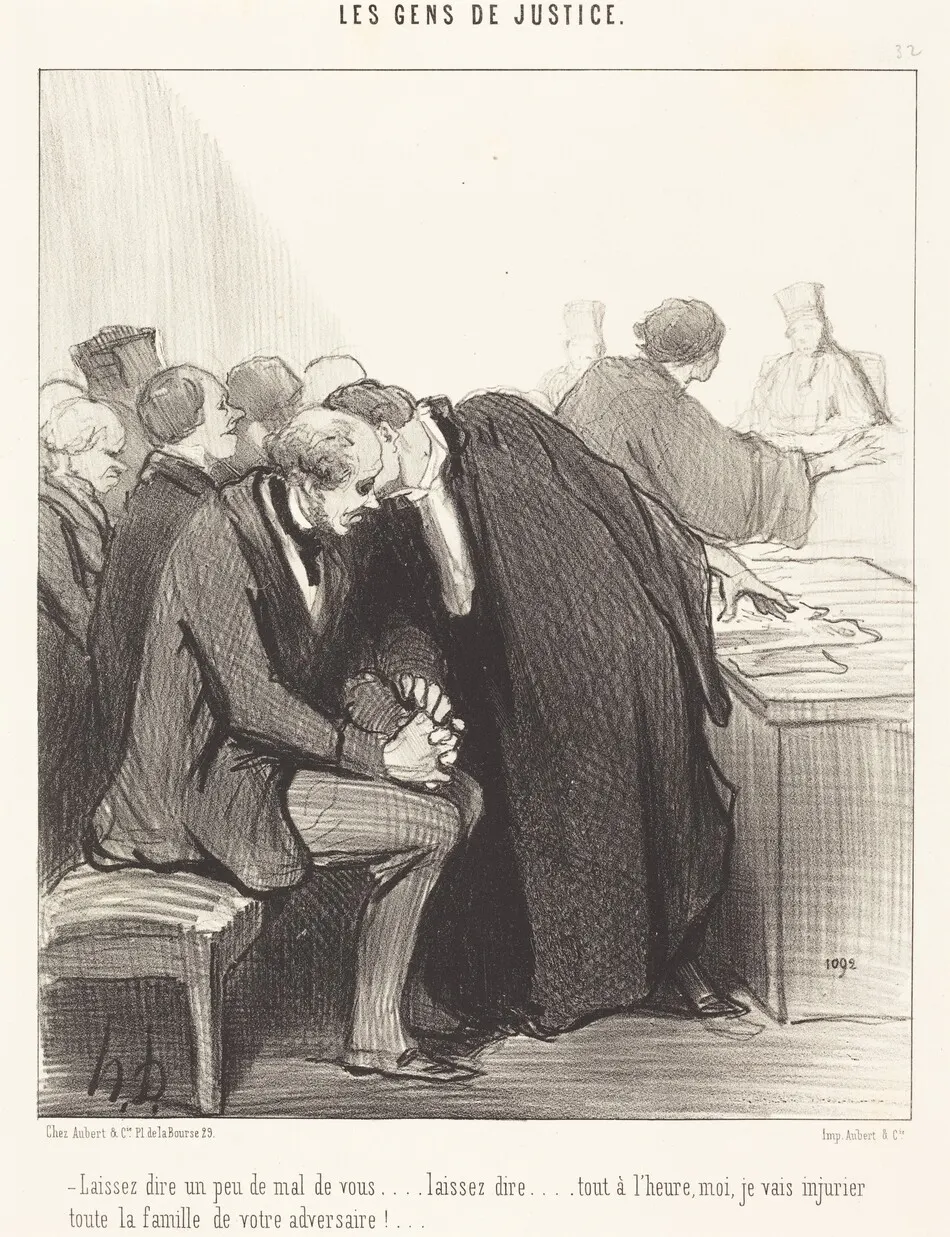 Laissez dire un peu de mal de vous... by Honoré Daumier