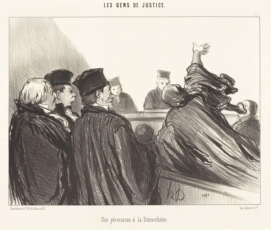 Une Péroraison a la Démosthène by Daumier, Honoré
