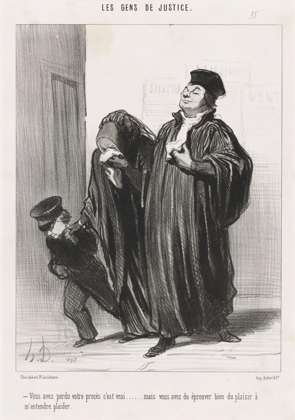 Vous avez perdu votre procès c'est vrai... by Daumier, Honoré