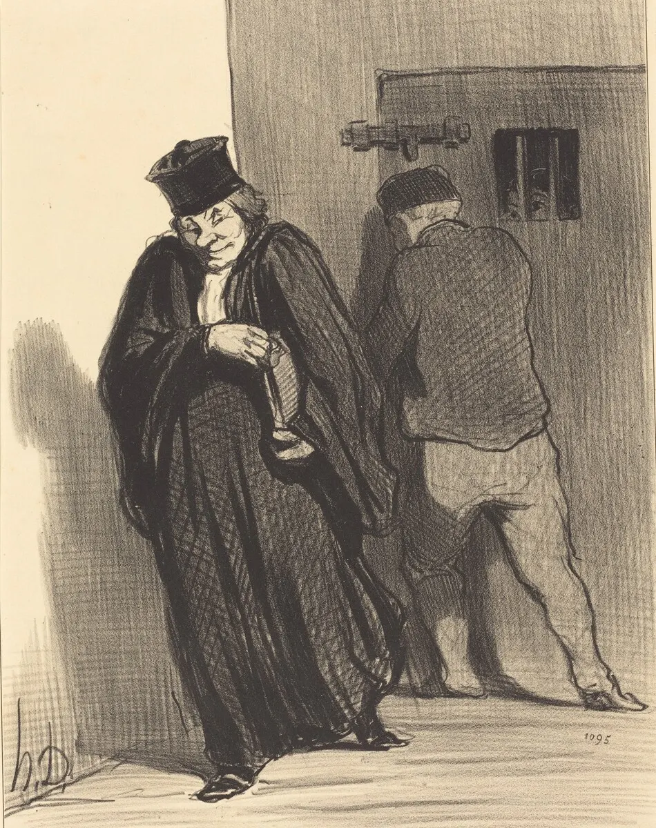 Il parait... que mon gaillard est un grand scélérat... by Honoré Daumier