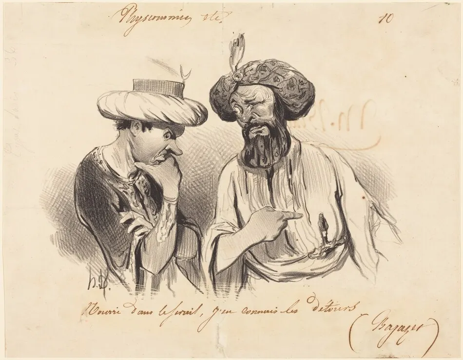 Nourri dans le séraii... by Honoré Daumier