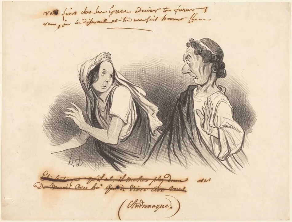 Va faire... admirer ta fureur... by Daumier, Honoré