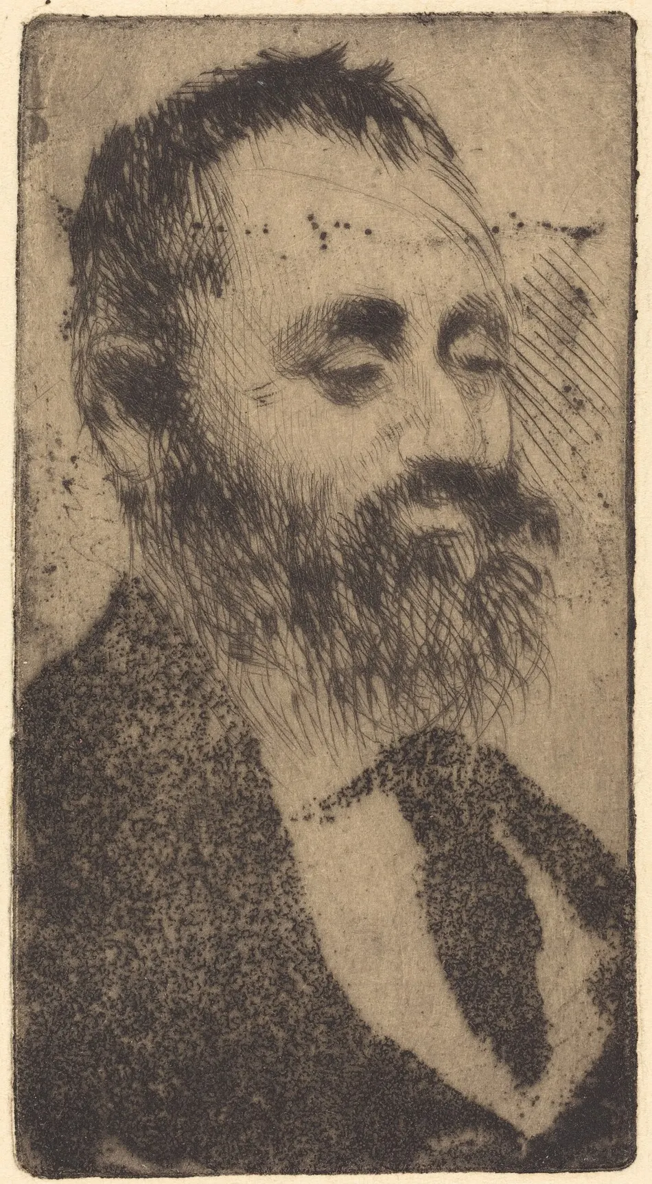 Alphonse Hirsch by Edgar Degas