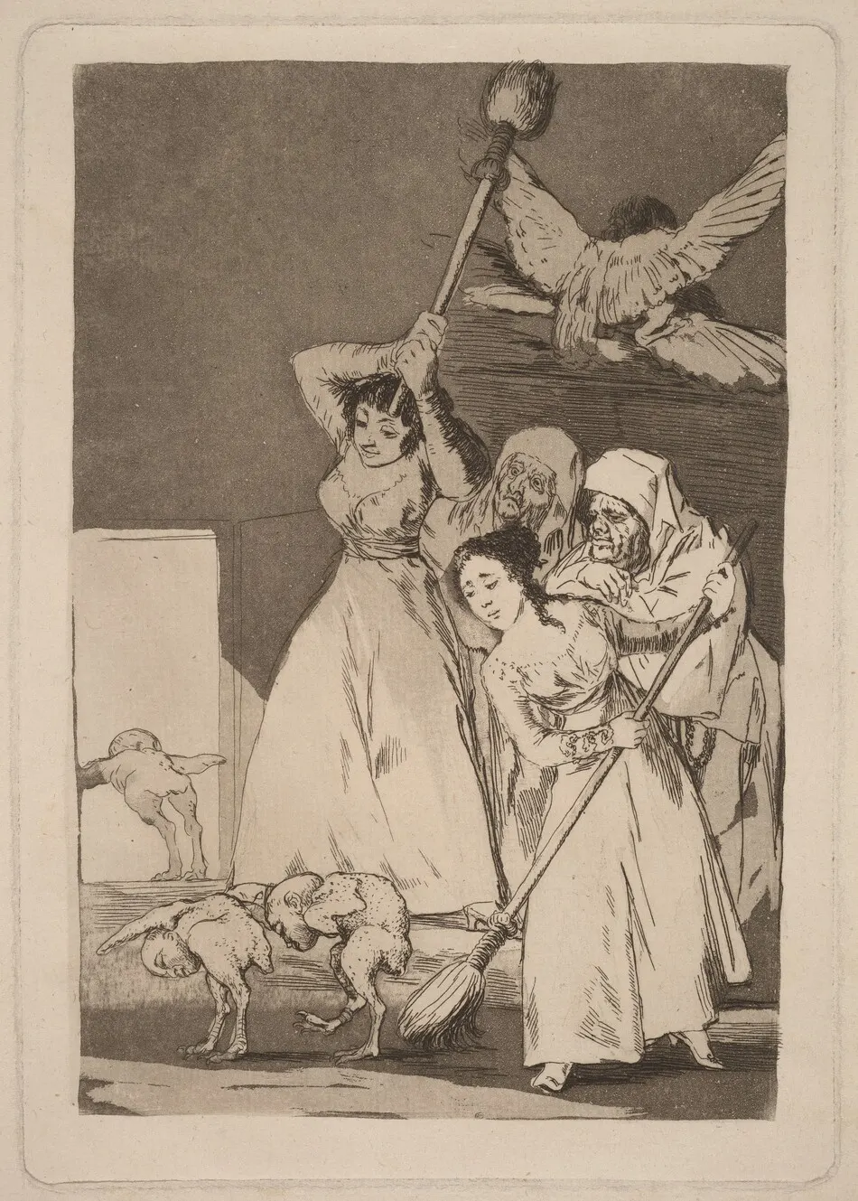 Ya van desplumados (There They Go Plucked) by Francisco Goya