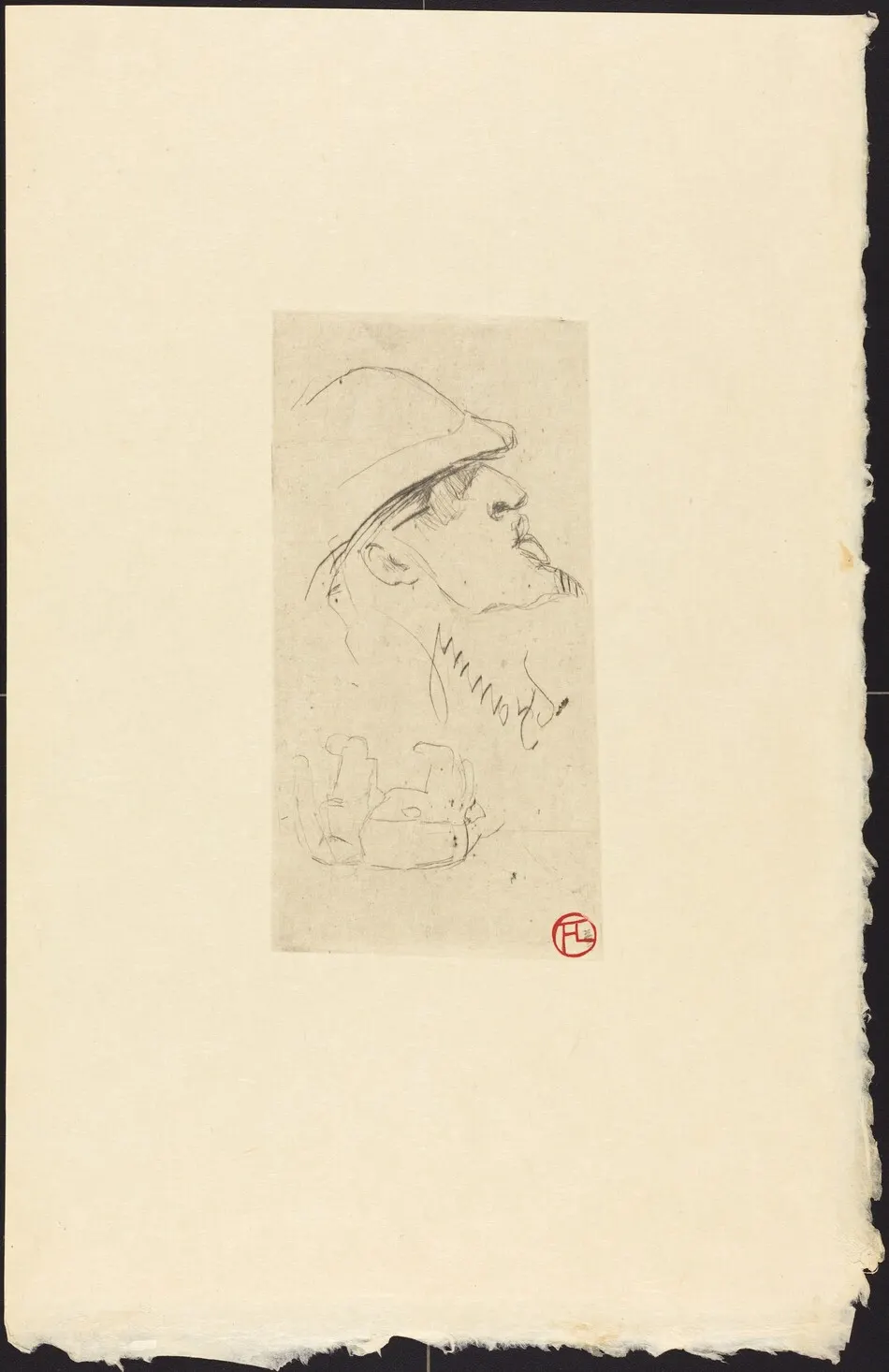 The Explorer Vicomte de Brettes (L'explorateur L.J. Vicomte de Brettes?) by Henri de Toulouse-Lautrec