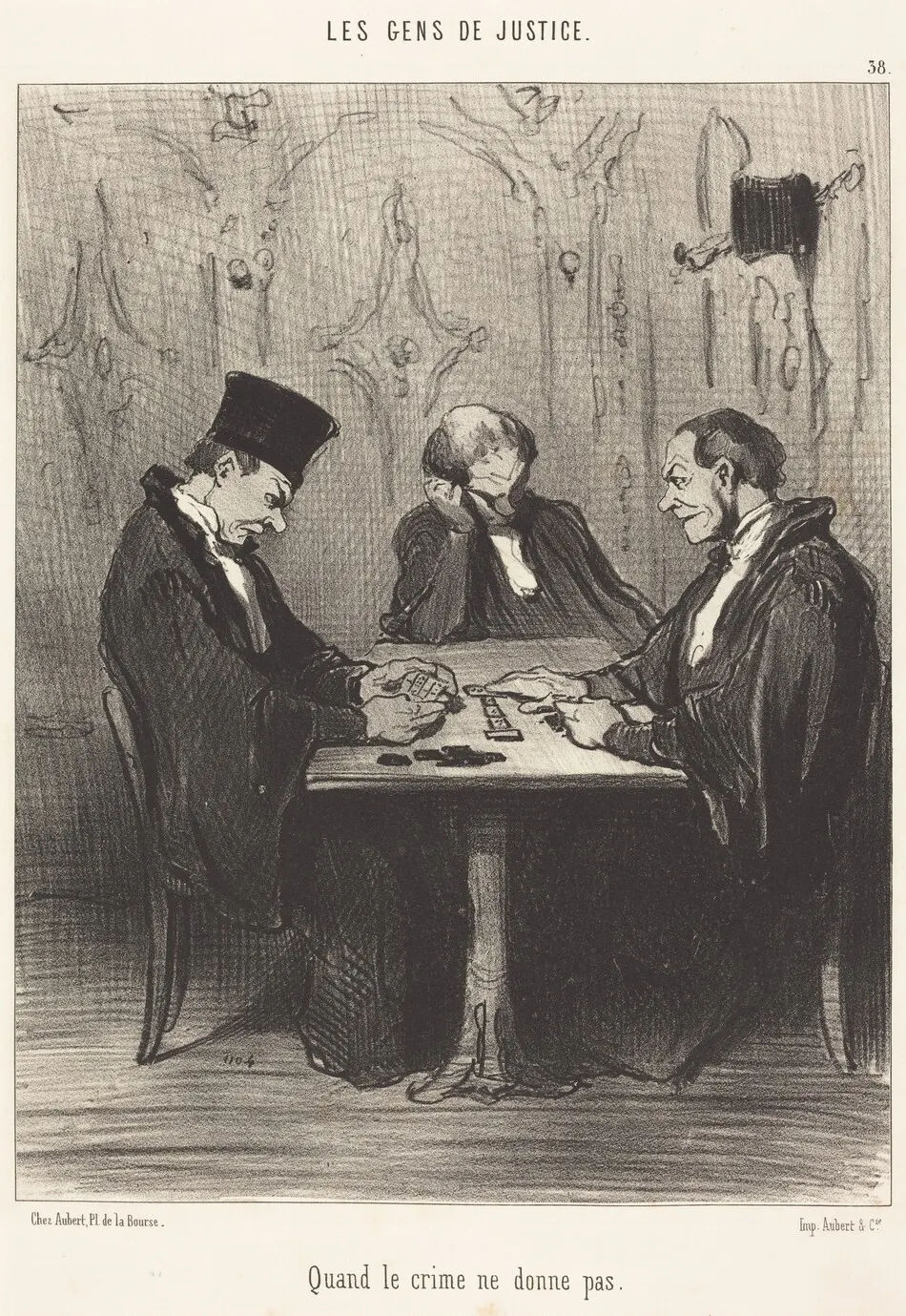 Quand le crime ne donne pas by Honoré Daumier