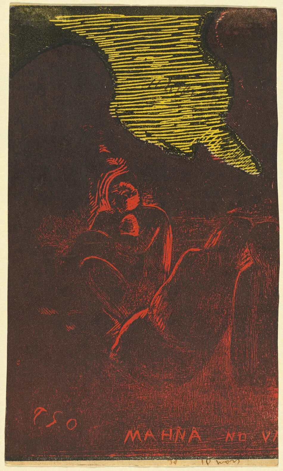 Mahna no Varua Ino (The Demon Speaks) [verso] by Paul Gauguin
