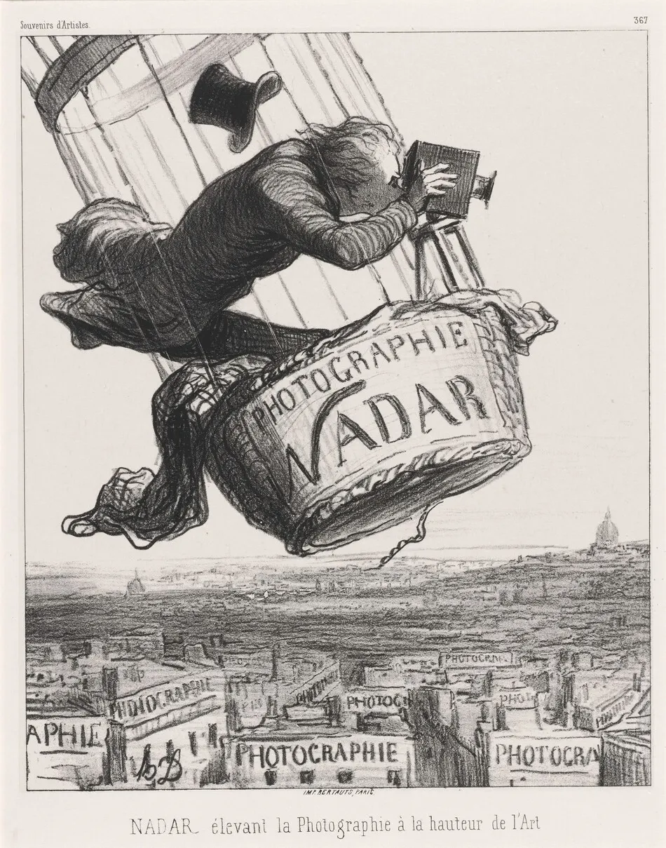 Nadar élevant la Photographie à la hauteur de l'Art (Nadar Elevating Photography to Art) by Honoré Daumier