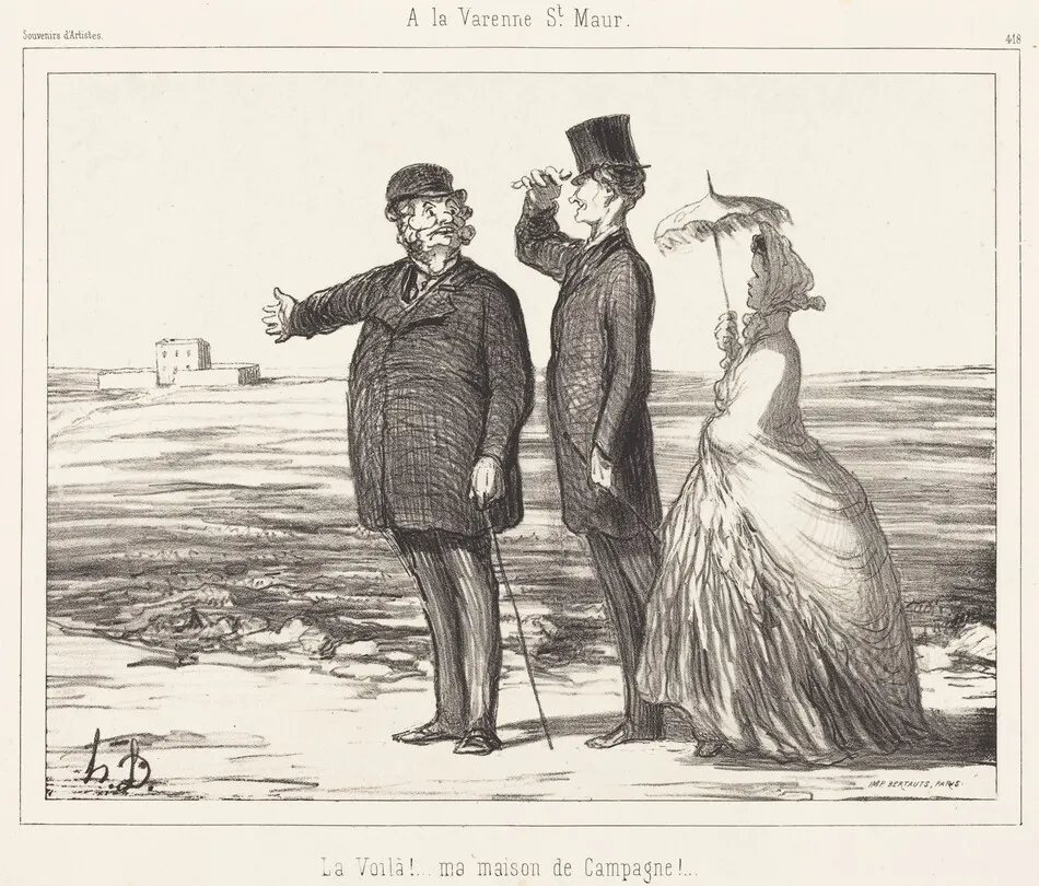 A la Varenne Saint-Maur by Honoré Daumier