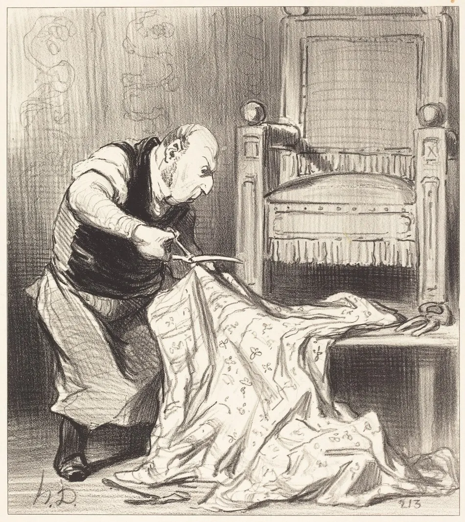 Le Nouveau tapissier de la couronne... by Honoré Daumier