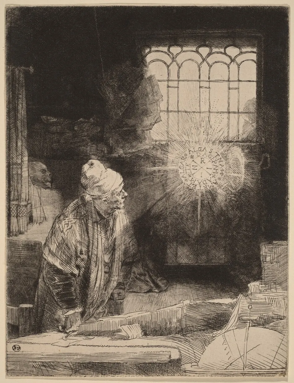 Faust by Rembrandt van Rijn