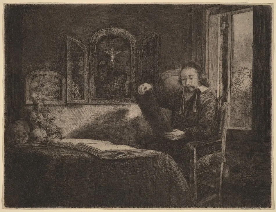 Abraham Francen by Rembrandt van Rijn