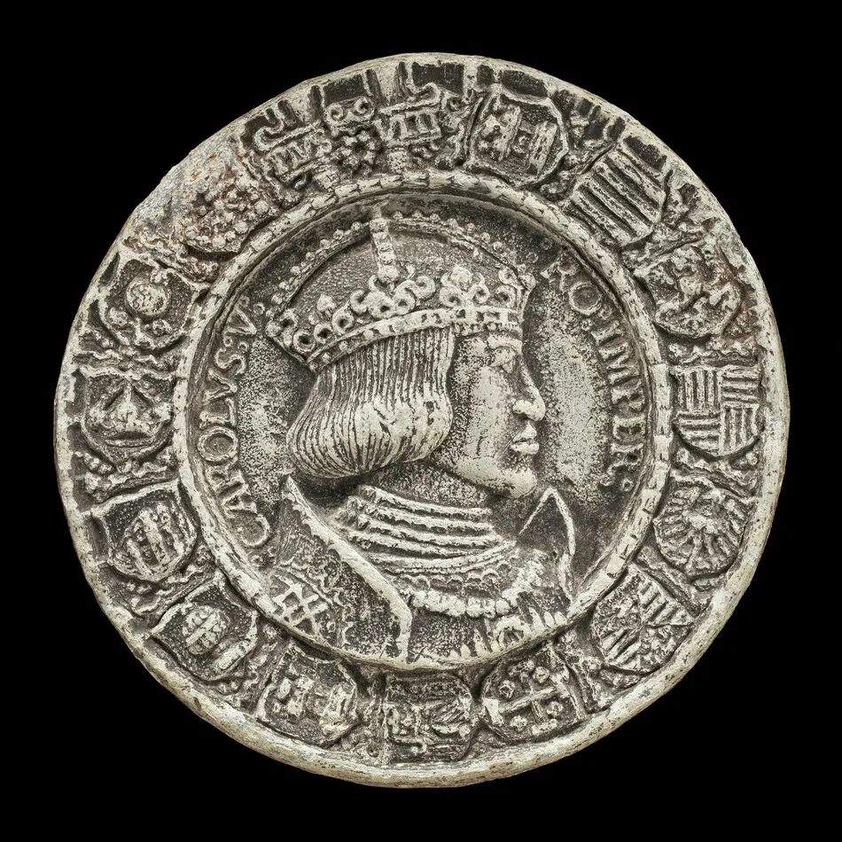 Charles V, 1500-1558, King of Spain 1516-1556, Holy Roman Emperor 1519 [obverse] by Albrecht Dürer
