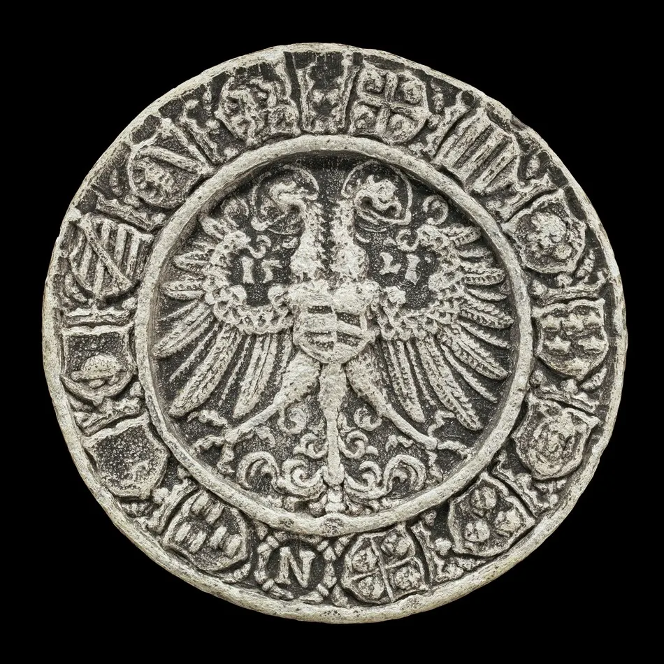 Coats of Arms around Double-headed Eagle [reverse] by Albrecht Dürer