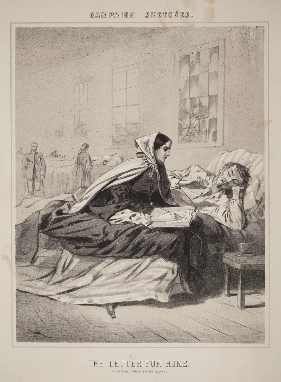 Campaign Sketches: The Letter for Home by Winslow Homer