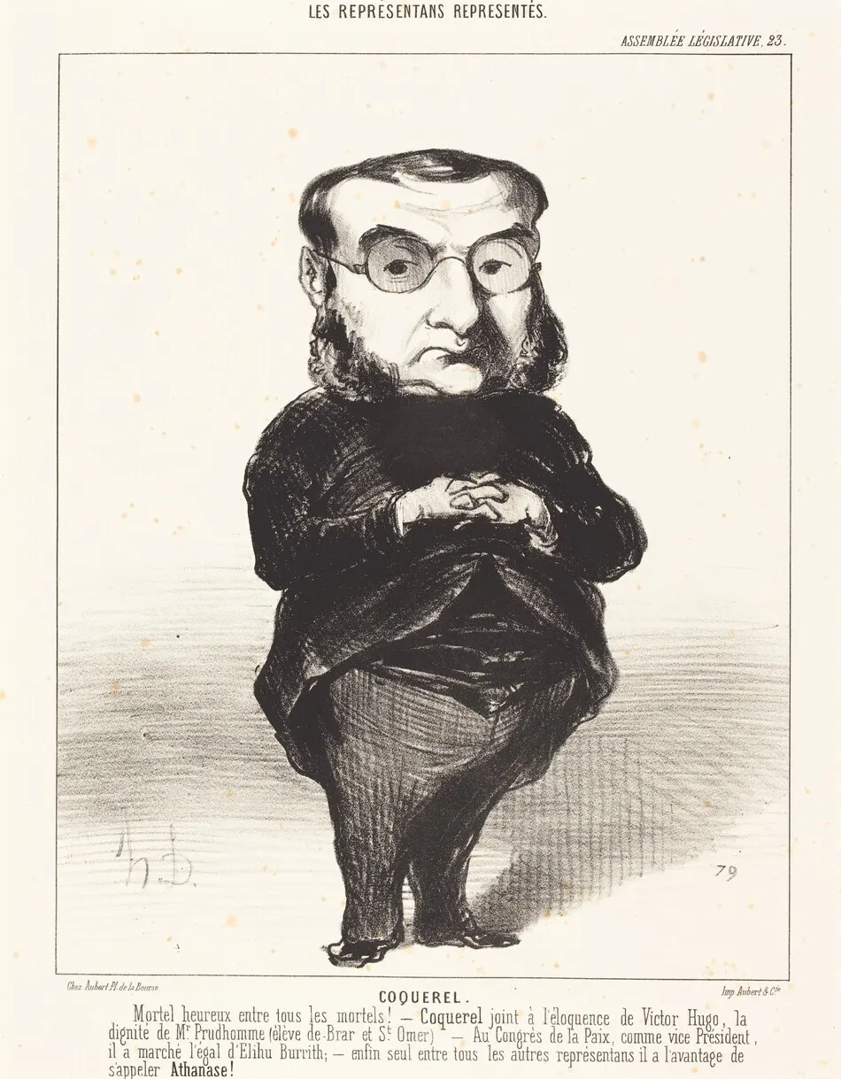 Ath. L. Charles Coquerel by Honoré Daumier