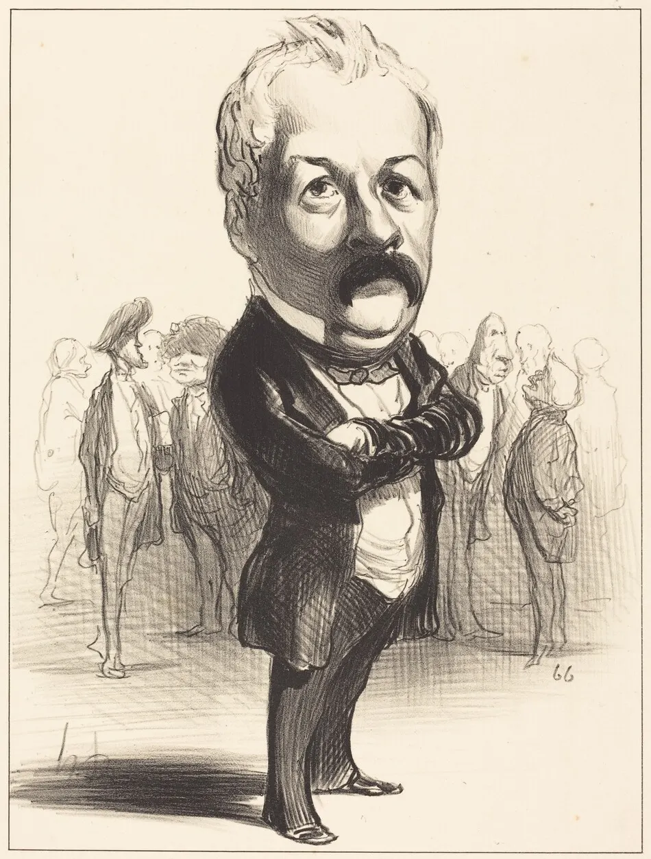 Gustave Sautayra by Honoré Daumier