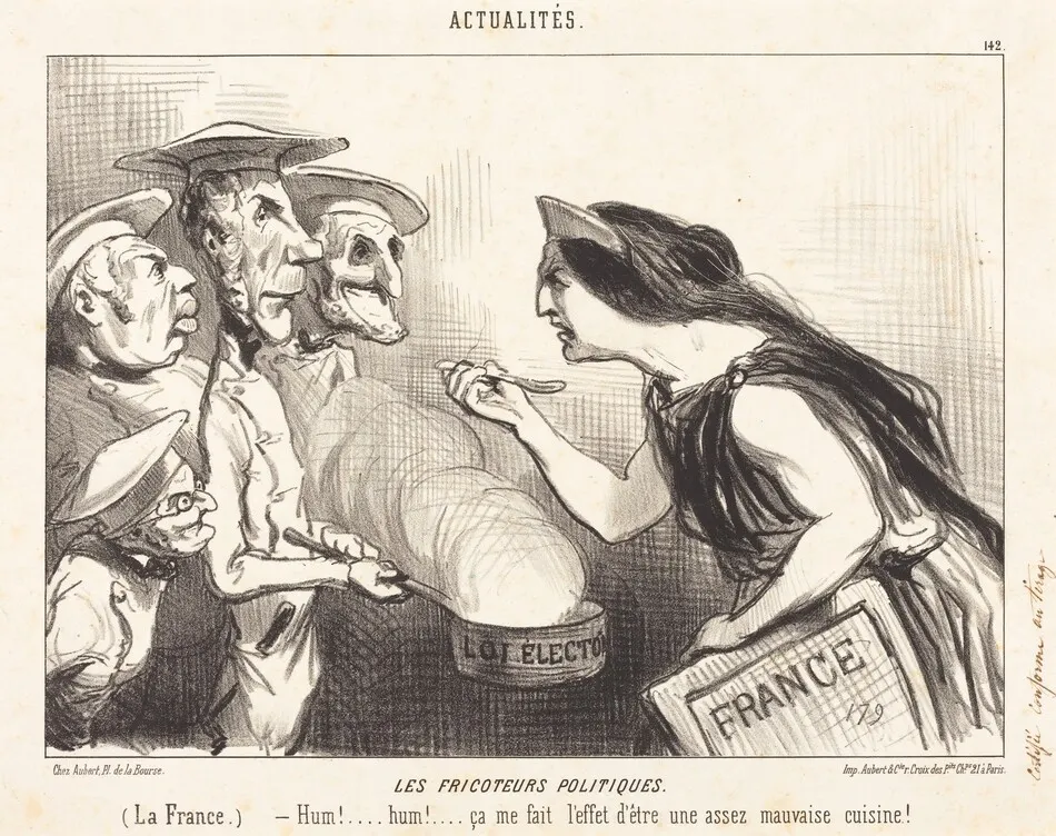Les Fricoteurs politiques by Honoré Daumier