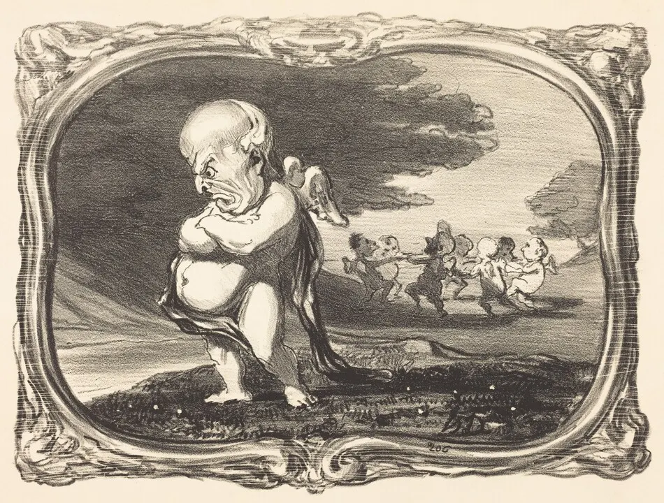 Grandeur et décadence d'O. Barrot by Honoré Daumier
