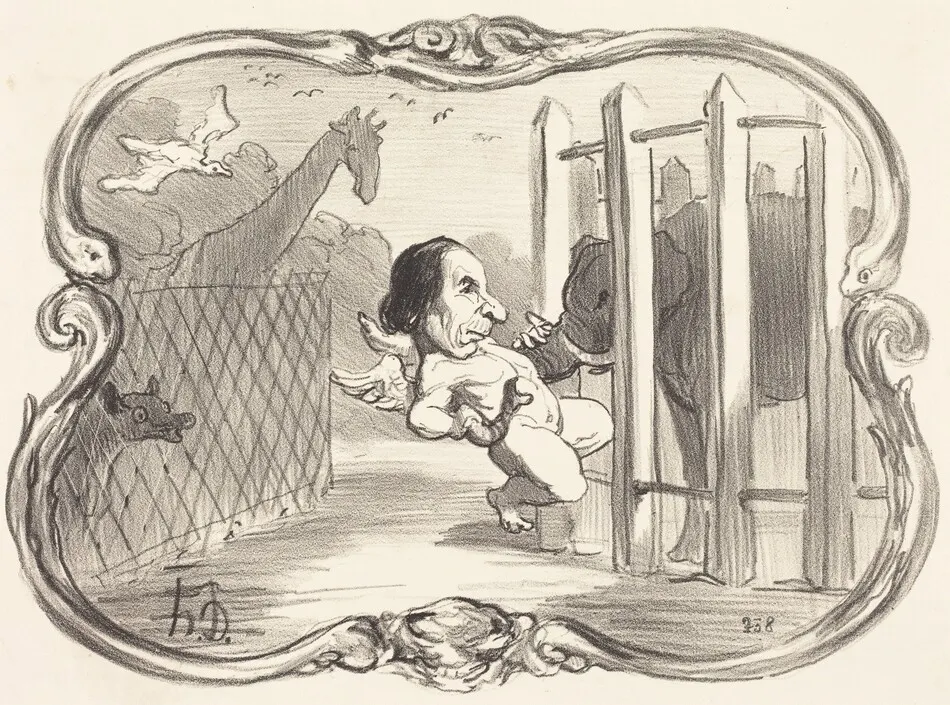 Les Malheurs du chimiste Dumas by Honoré Daumier
