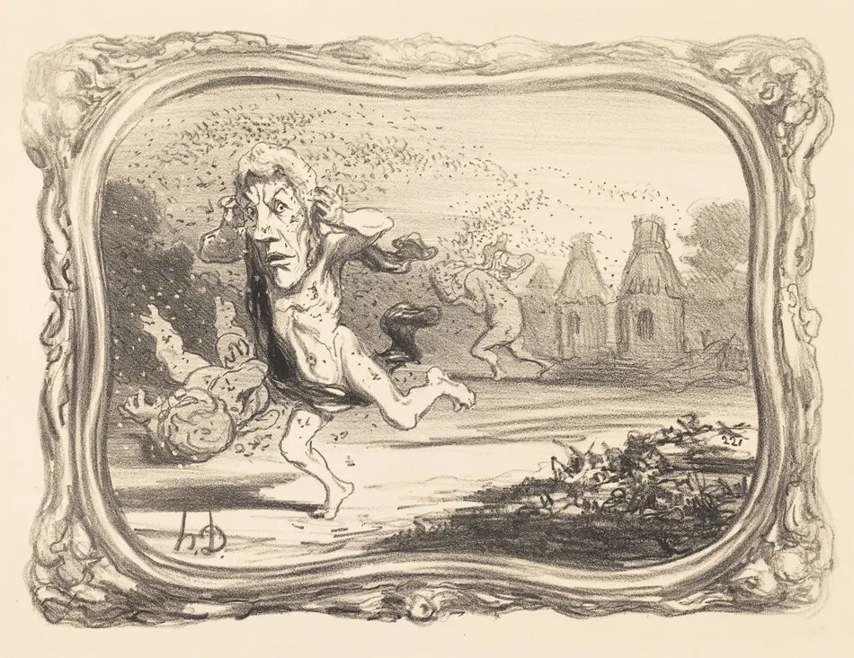Les Curieux Punis by Honoré Daumier