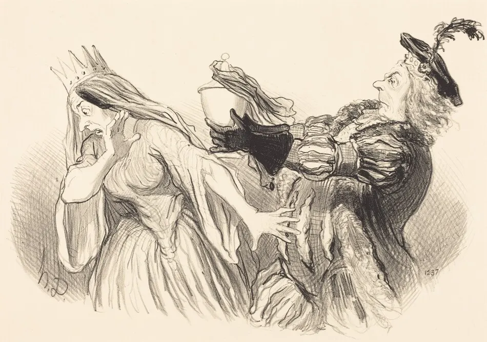 Hamlet by Honoré Daumier