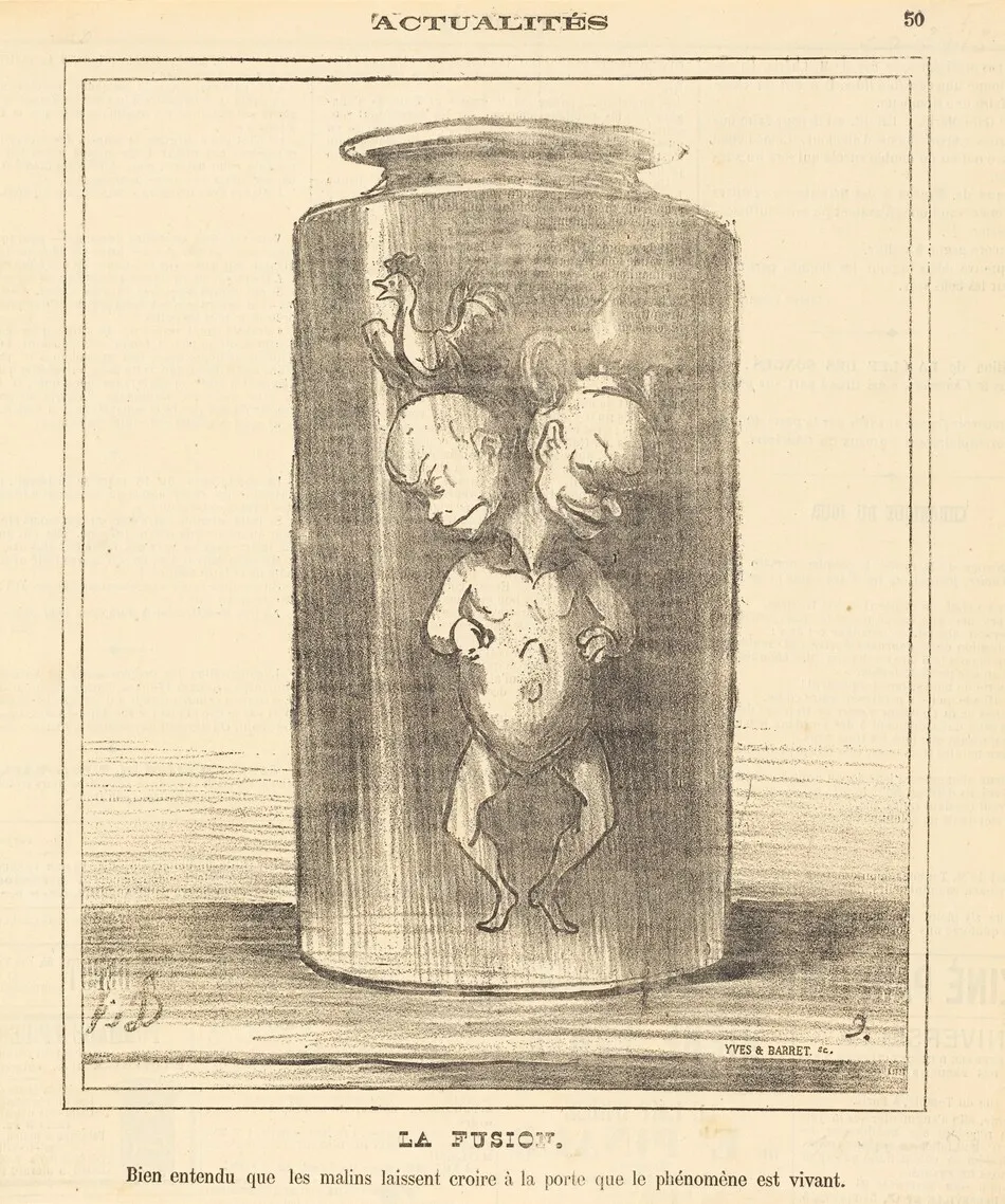 La fusion by Honoré Daumier