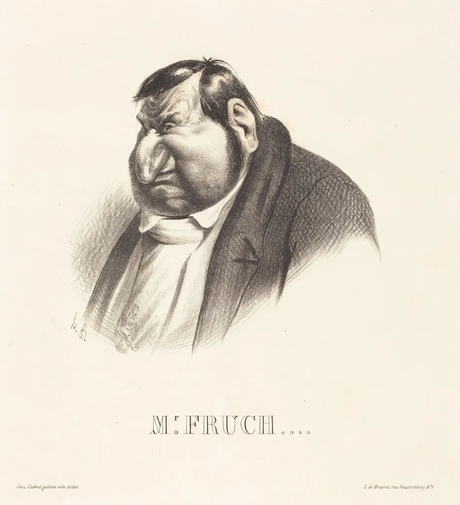 Fruchard, en buste by Honoré Daumier