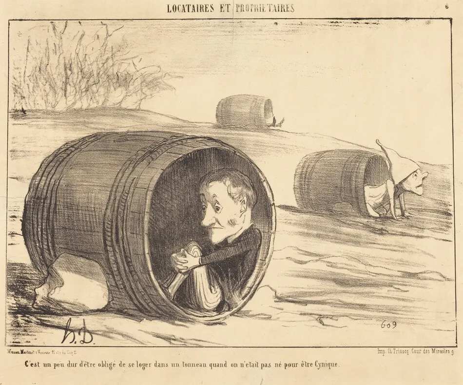 C'est un peu dur d'être obligé by Honoré Daumier