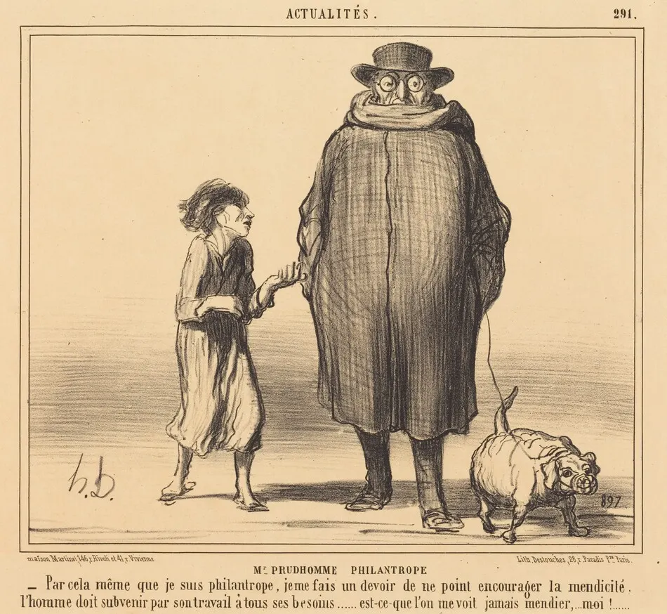 M. Prudhomme Philantrope by Honoré Daumier