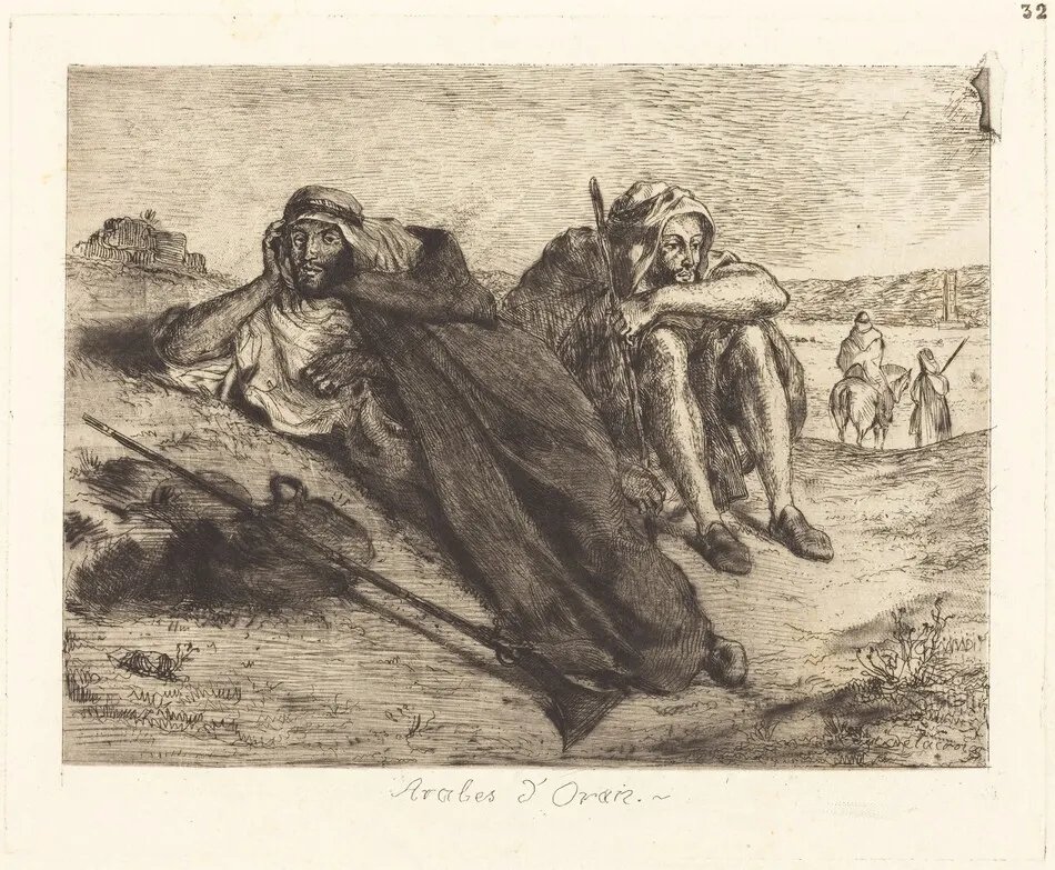 Arabs of Oran (Arabes d'Oran) by Eugène Delacroix