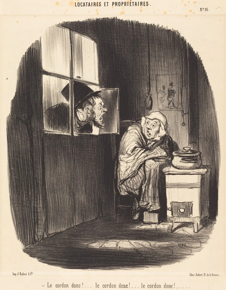 Le Cordon donc!... by Honoré Daumier