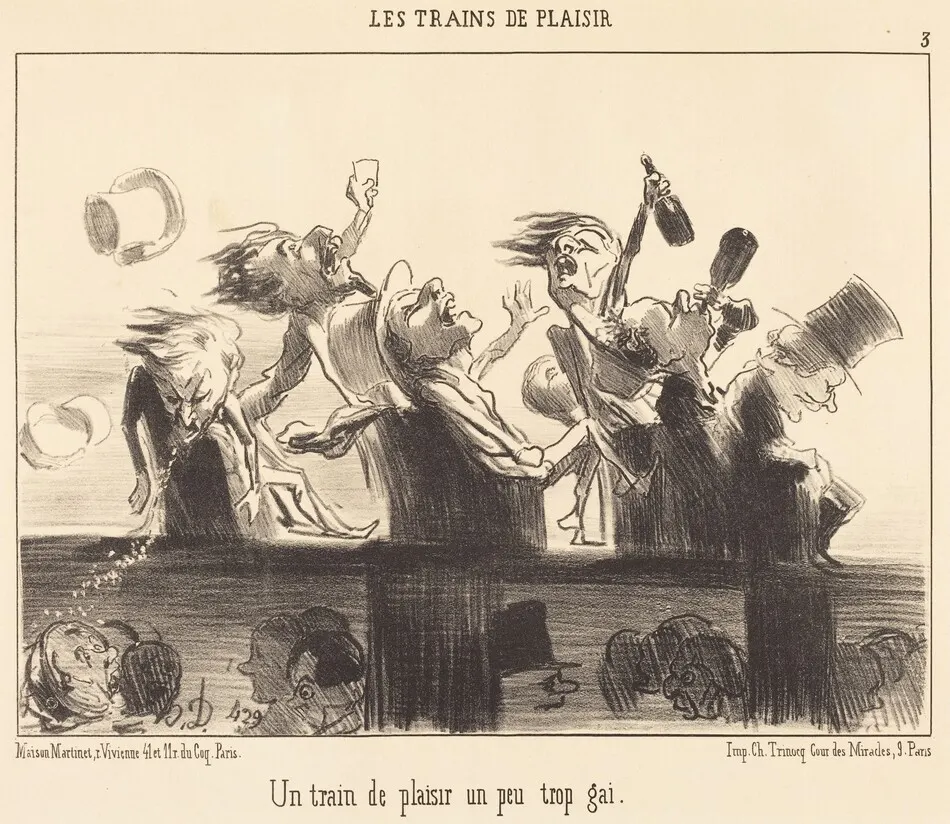 Un Train de plaisir un peu trop gai by Daumier, Honoré