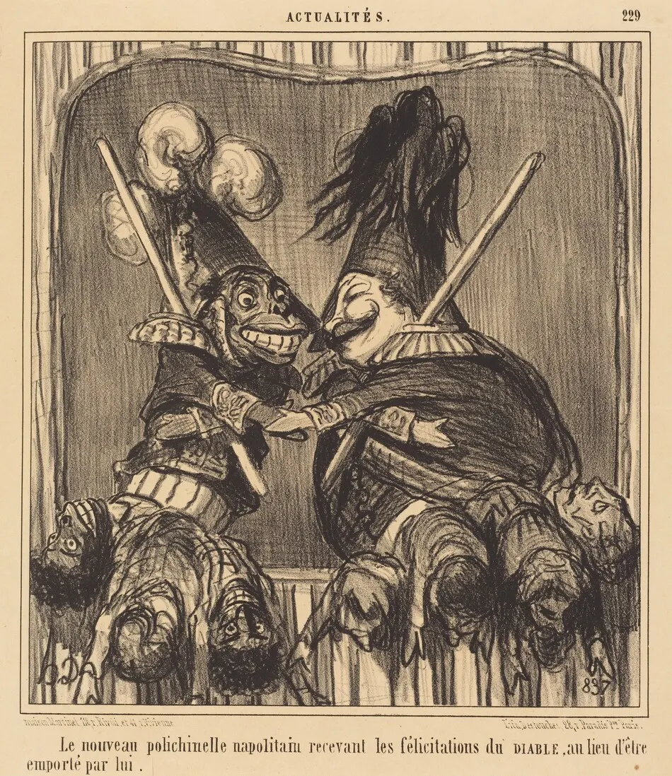 Le Nouveau polichinelle napolitain by Honoré Daumier
