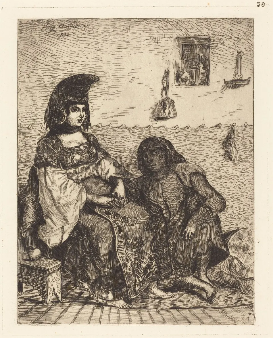 Jewish Woman of Algiers (Juive d'Alger) by Eugène Delacroix