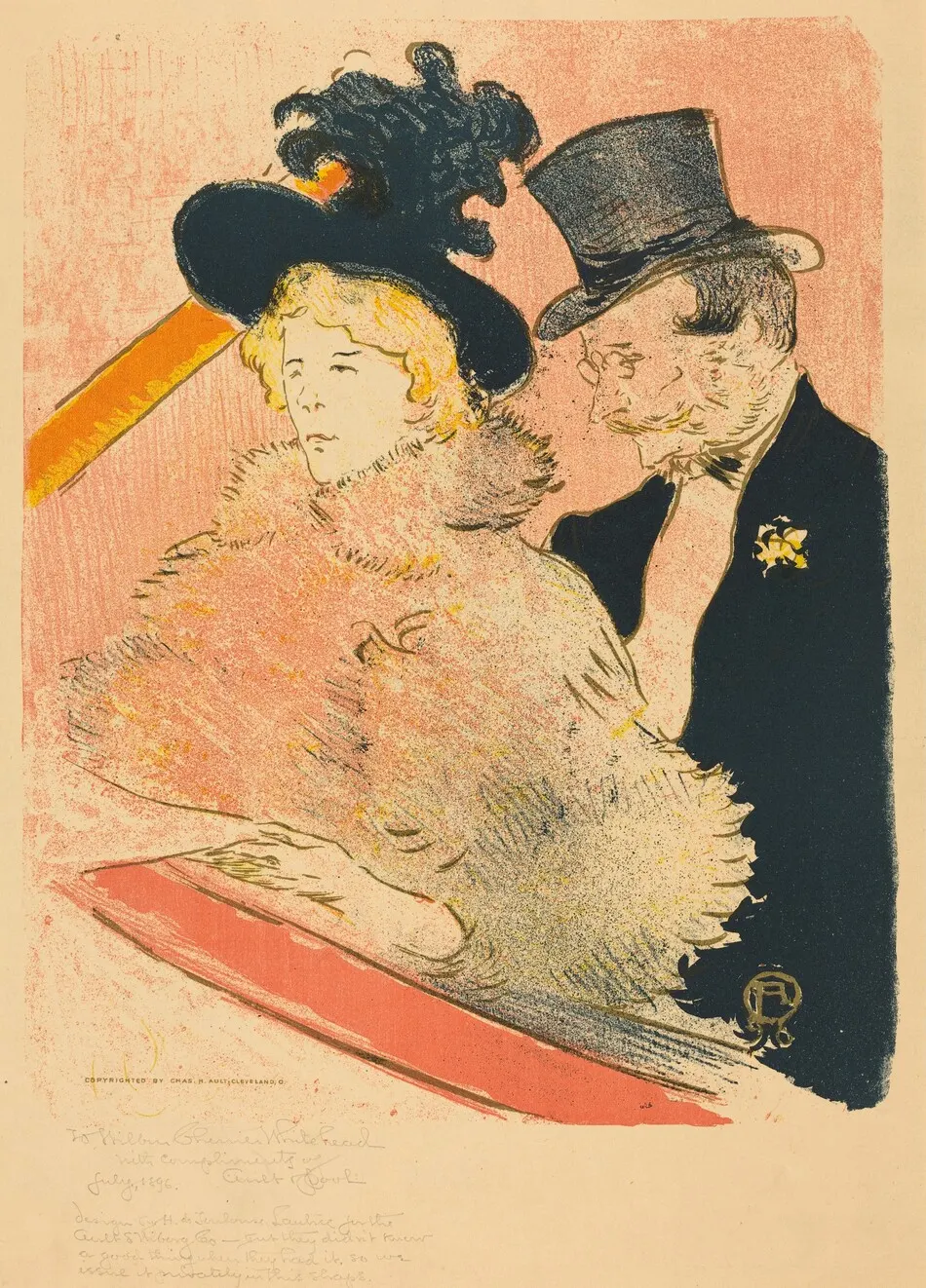 At the Concert (Au concert) by Henri de Toulouse-Lautrec