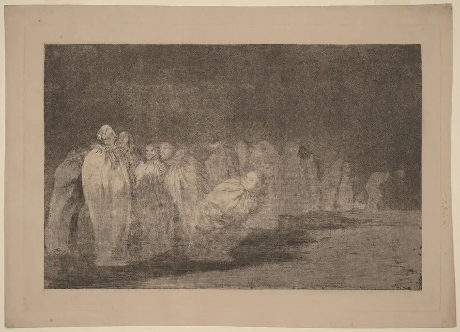 Los ensacados (The Men in Sacks) by Francisco Goya
