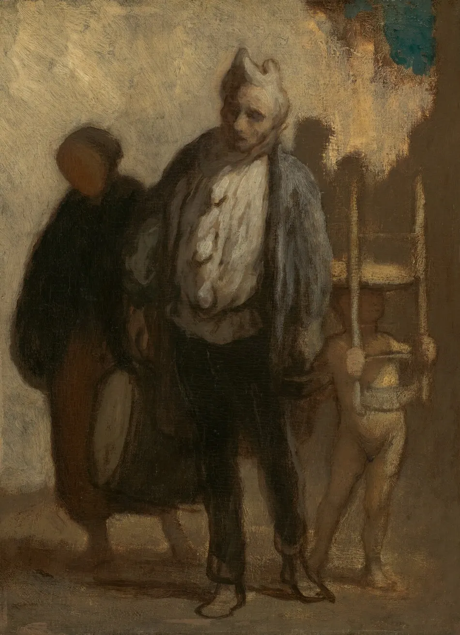 Wandering Saltimbanques by Daumier, Honoré