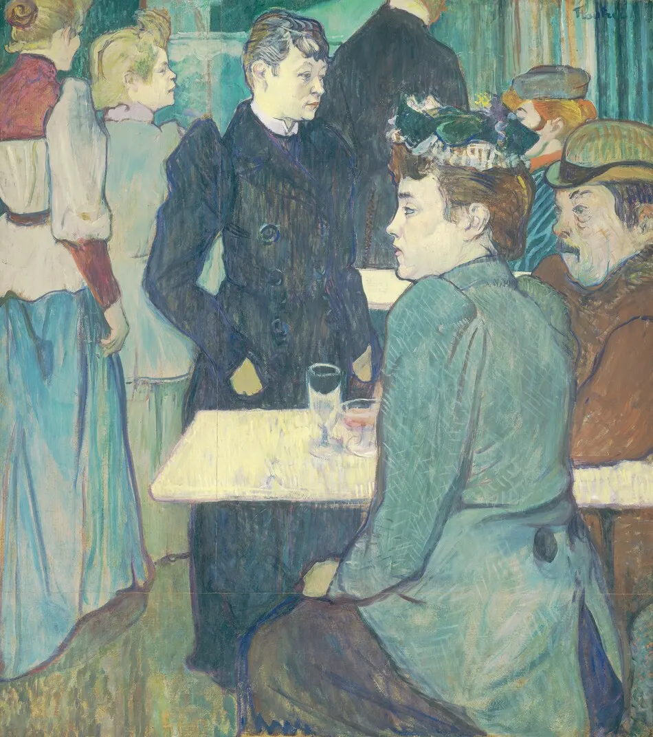 A Corner of the Moulin de la Galette by Henri de Toulouse-Lautrec