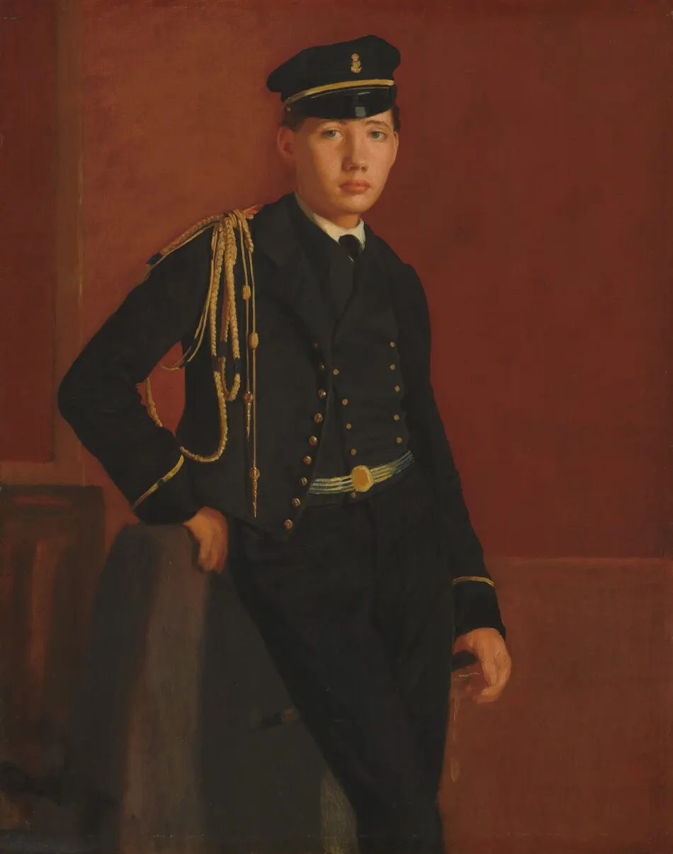 Achille De Gas in the Uniform of a Cadet by Edgar Degas