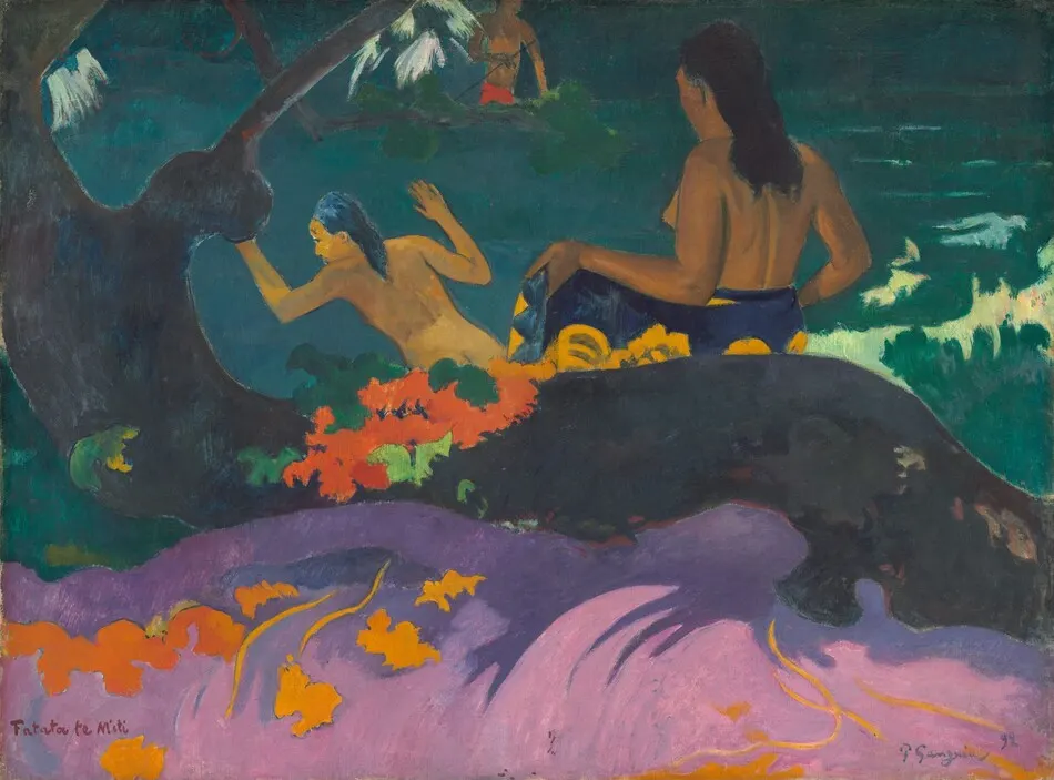 Fatata te Miti (By the Sea) by Paul Gauguin