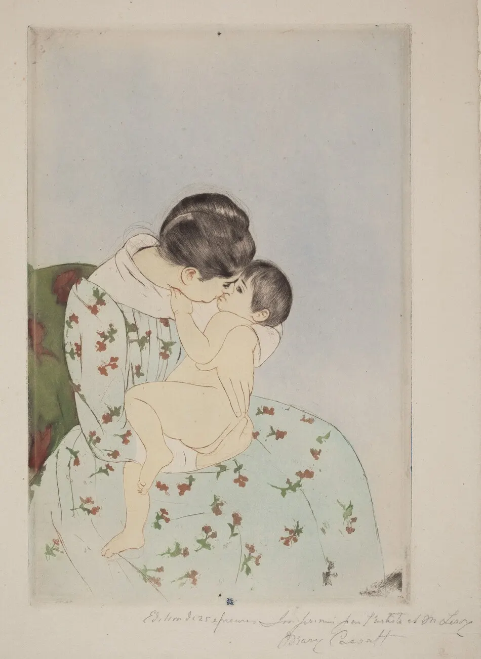 Mother's Kiss by Mary Cassatt