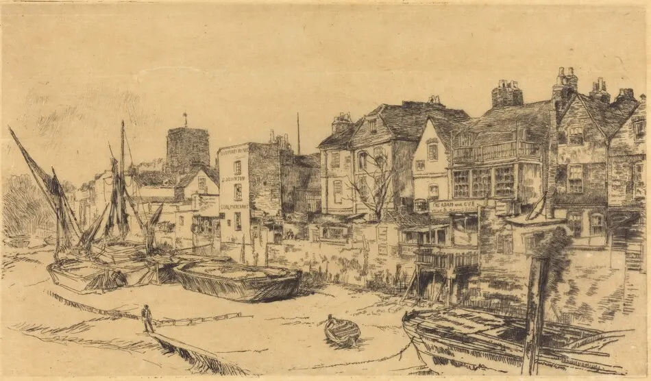 The 'Adam and Eve', Old Chelsea by James McNeill Whistler