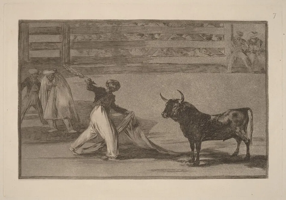 Origen de los arpones o banderillas (Origin of the Harpoons or Banderillas) by Francisco Goya