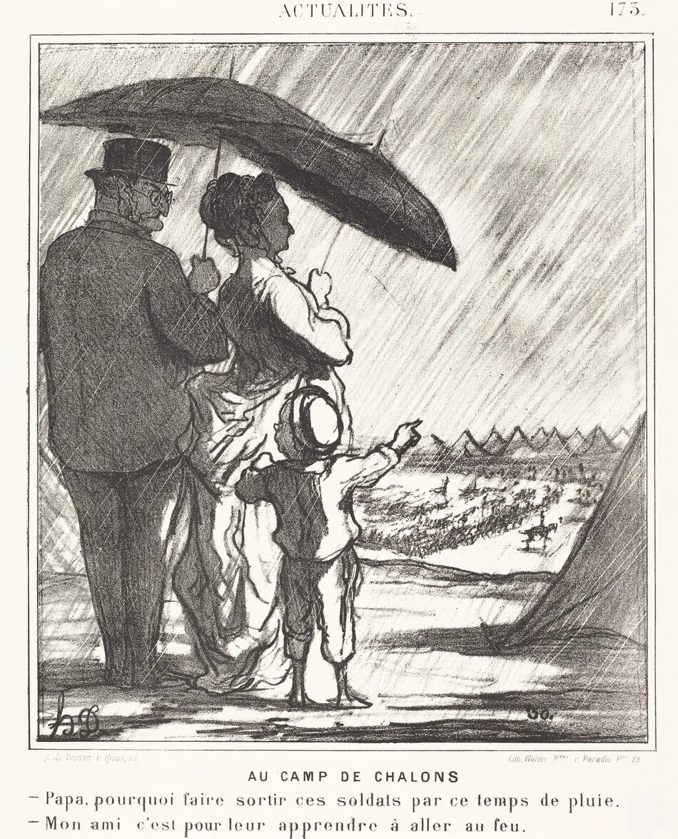 Au Camp de Chalons by Honoré Daumier