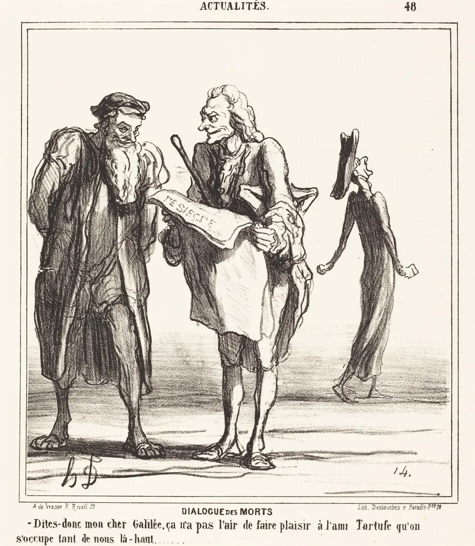 Dialogue des morts by Honoré Daumier