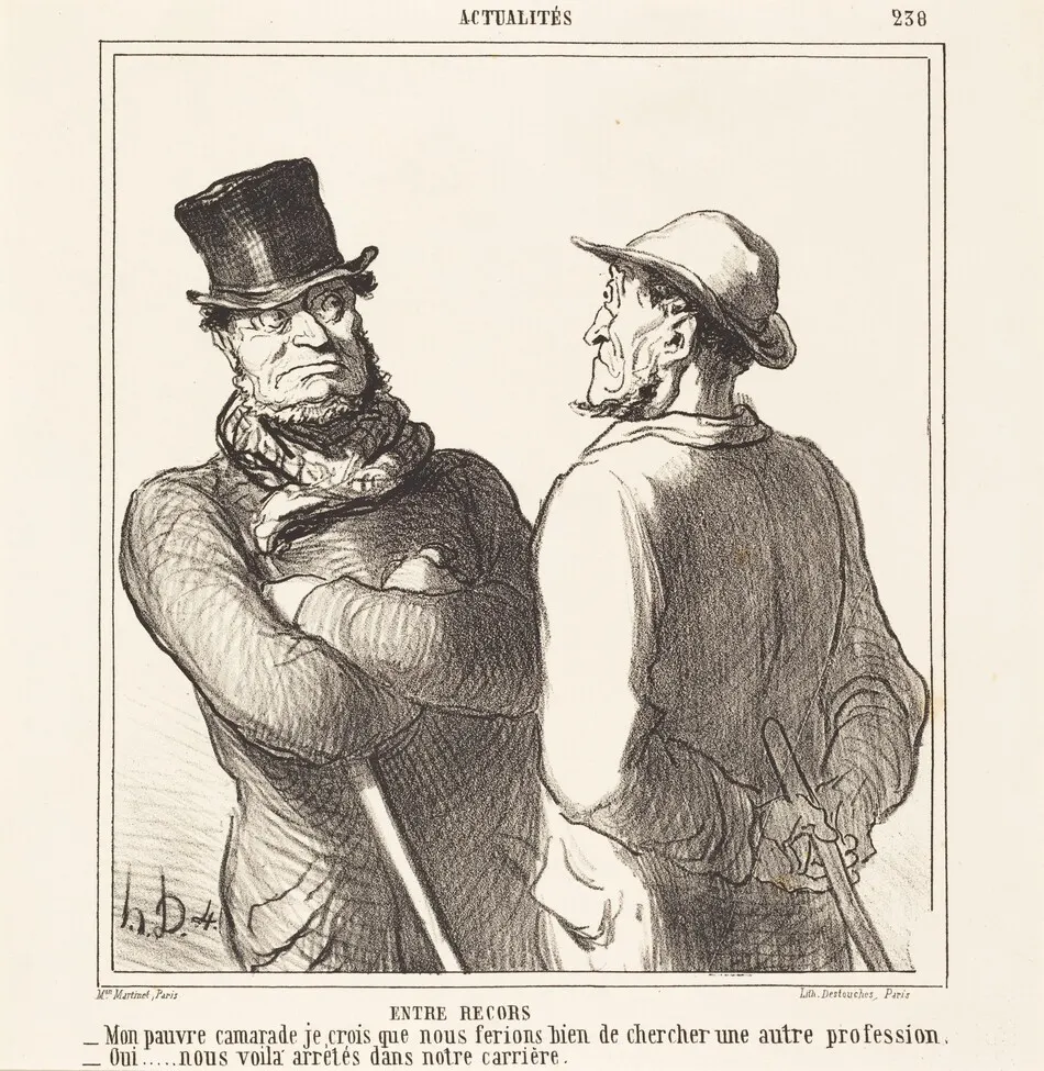 Entre recors by Honoré Daumier