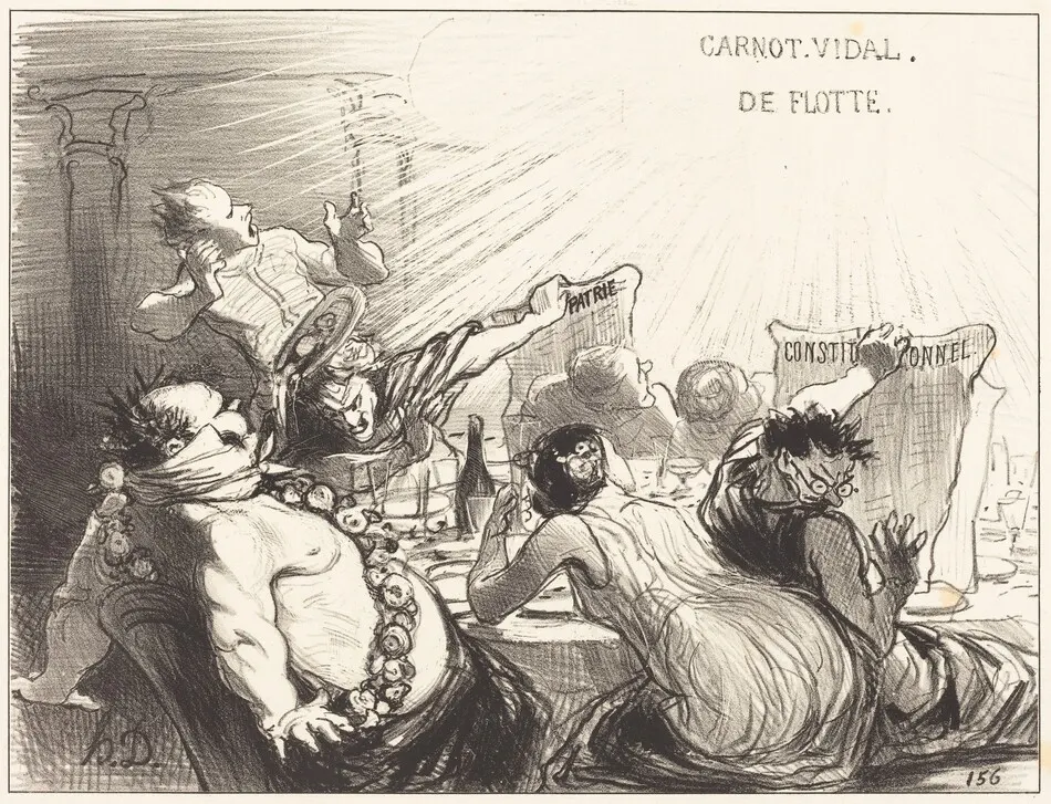 Le Festin de Baltazar-Véron by Honoré Daumier