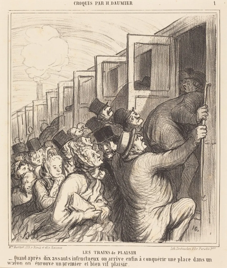 Les Trains de plaisir by Honoré Daumier