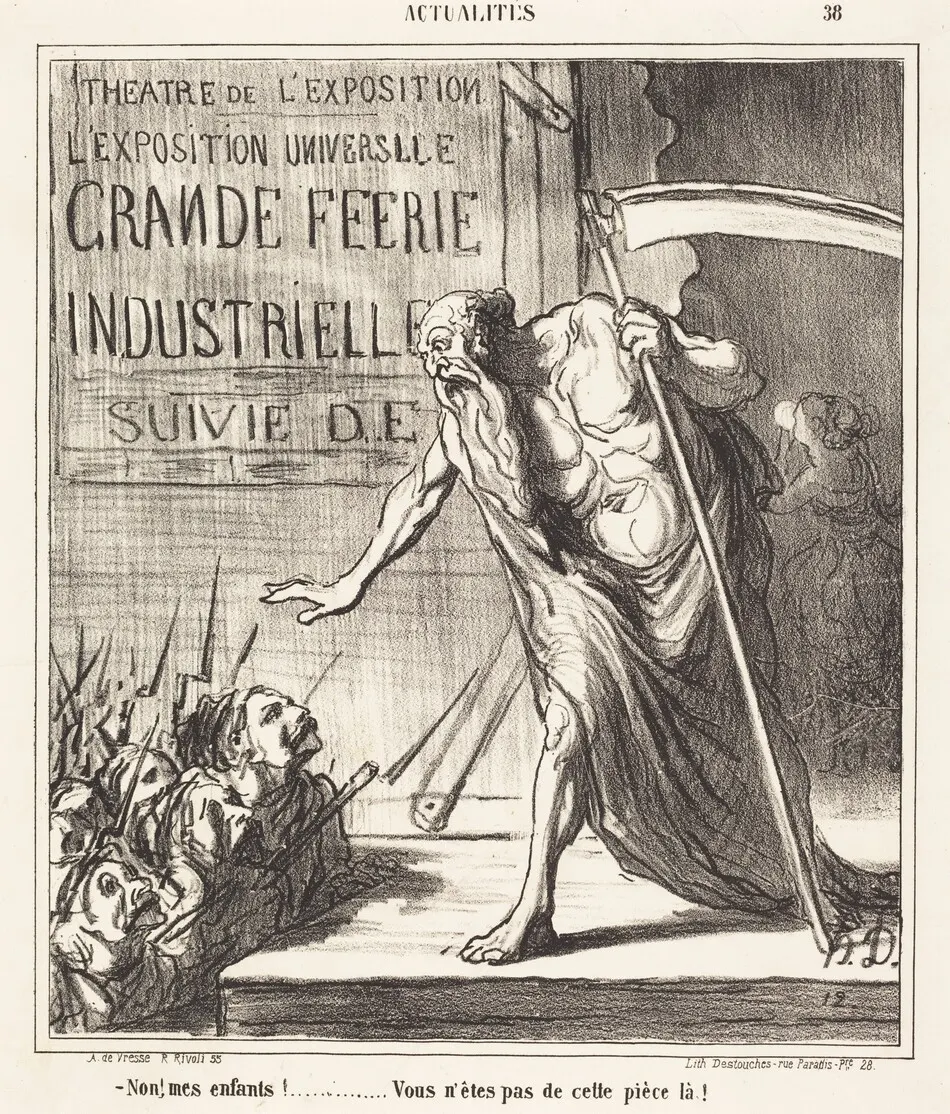 Non... vous n'êtes pas de cette pièce-la! by Honoré Daumier
